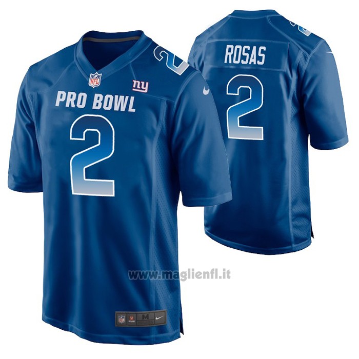 Maglia NFL Limited New York Giants Aldrick Rosas 2019 Pro Bowl Blu